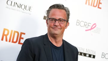 FILE - In this April 28, 2015, file photo, Matthew Perry arrives at the LA Premiere of "Ride" at The Arclight Hollywood Theater in Los Angeles. Former Friends star Perry will play Ted Kennedy in the forthcoming miniseries The Kennedys _ After Camelot. Reelz cable channel on Tuesday, March 15, 2016, announced his casting for the four-hour project, a follow-up to the miniseries The Kennedys. (Photo by Rich Fury/Invision/AP, File)