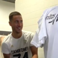 Hazard's LaLiga title winning champagne moment