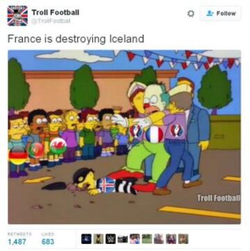 France - Iceland: memes, tweets and fun of the viking adventure