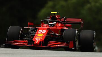 Carlos Sainz (Ferrari SF21). Spielberg, Austria. F1 2021.