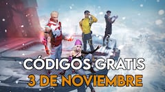 Free Fire | Códigos de hoy lunes 3 de noviembre de 2025: recompensas gratis