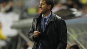 Javi Gracia, durante el partido ante el Real Madrid.