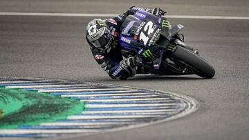 Maverick durante los test de Jerez 2020.