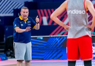 Miguel Méndez en un entrenamiento.