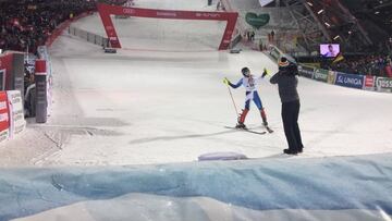 Juan del Campo hace historia al meterse en la segunda manga en el slalom de Copa del Mundo de Schladming.