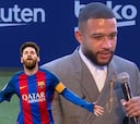 Memphis, en su presentación con el Barça: "Será un sueño para mi jugar conMessi"