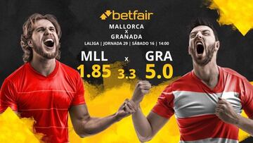 RCD Mallorca vs. Granada CF: horario, TV, estadísticas, clasificación y pronósticos