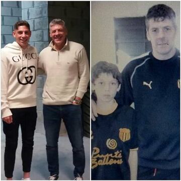 Imagen de Valverde con Néstor 15 años después.