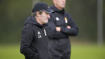 Anquela durante una sesión de entrenamiento.