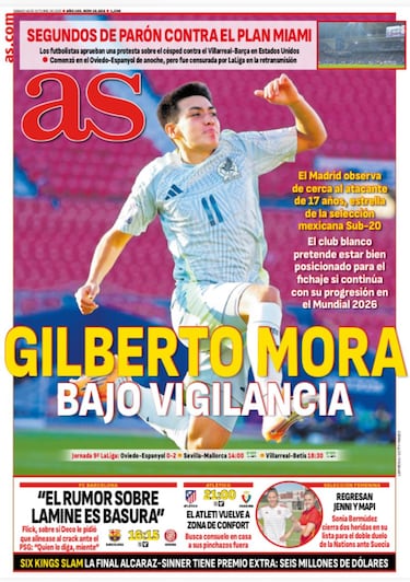 Los ojos del Real Madrid, puestos en Gilberto Mora