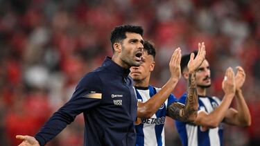 Taremi, tras la derrota contra el Benfica.