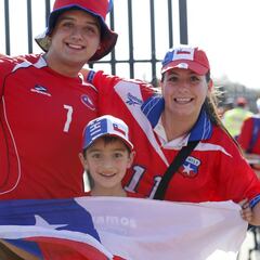 El espectacular ambiente en el Monumental para ver a la Roja