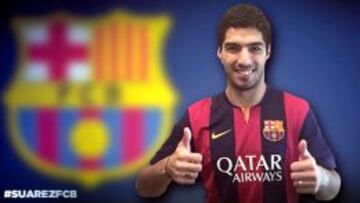 Luis Suárez ya viste con la camiseta del Barcelona.