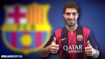 Luis Su&aacute;rez ya viste con la camiseta del Barcelona.