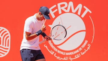 Rafa Jódar, en el ATP 250 de Marrakech.