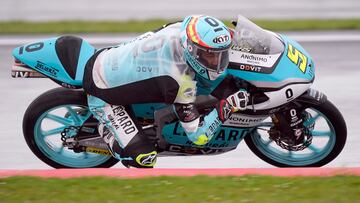 Silverstone (United Kingdom), 05/08/2023.- Jaume Masia, Spanish, Leopard Racing during qualifying at the Motorcycling Grand Prix of Great Britain at the Silverstone race track, Britain, 5th August 2023. (Motociclismo, Ciclismo, Gran Bretaña, Reino Unido) EFE/EPA/TIM KEETON
