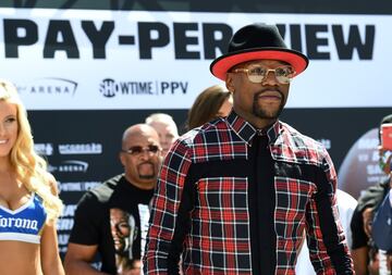La llegada de Mayweather y McGregor a Las Vegas