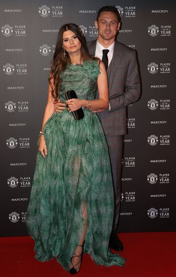 Nemanja Matic junto a su pareja. 