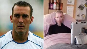 Imágenes del holandés Fernando Ricksen en sus tiempos como futbolista del Zenit de San Petersburgo y en el vídeo que compartió en junio de 2019 para anunciar su despedida de la vida pública a consecuencia del ELA que padece, ya en fase terminal.