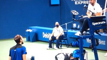 El gran enfado que descentró a Medvedev ante Thiem: "¿El US Open es una broma?"