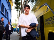 Dagoberto Espinoza of America during the round one second leg match between Club America and Olimpia as part of the CONCACAF Champions Cup 2026, at Ciudad de los Deportes Stadium on February 11, 2026 in Mexico City Mexico.