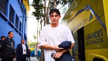Dagoberto Espinoza of America during the round one second leg match between Club America and Olimpia as part of the CONCACAF Champions Cup 2026, at Ciudad de los Deportes Stadium on February 11, 2026 in Mexico City Mexico.