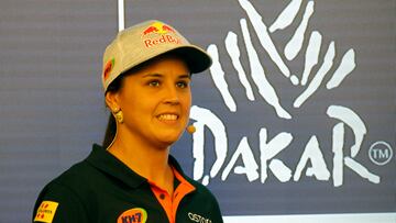 Laia Sanz, en la presentaci¨®n del equipo Astara.
