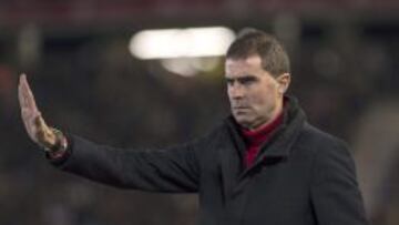 El entrenador del Eibar, Gaizka Garitano, durante el encuentro correspondiente a la jornada 19 de primera división.