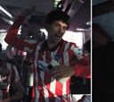 Simeone desatado con "Tusa": la animada fiesta del Atleti en el bus