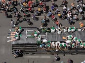 Fiesta en las calles de Pretoria y Johannesburgo