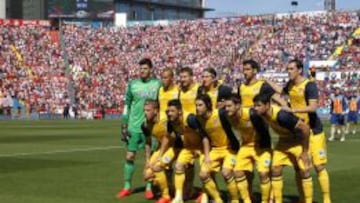 El Atlético que se midió al Levante.