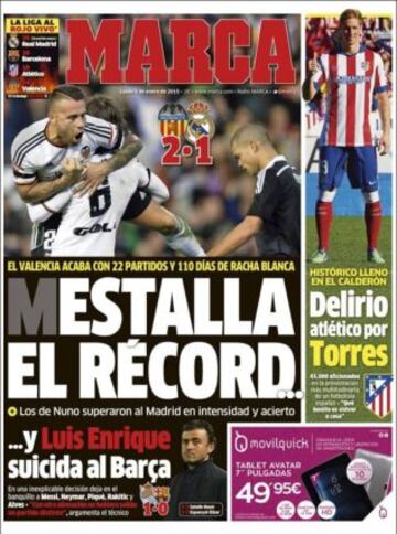 Portadas de la prensa deportiva