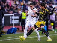 Fran Gámez en el partido ante el Zaragoza.