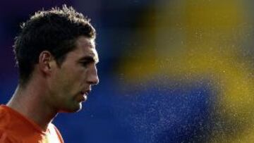 Maarten Stekelenburg, durante un entrenamiento de Holanda.
