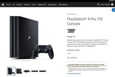 Sony no planea reponer PS4 Pro; posible consola descatalogada