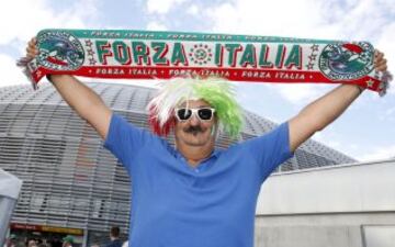 La afición italiana se prepara para enfrentarse a España