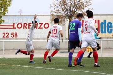 Jaehyeok Kim durante un partido contra La Inmaculada en Illescas.