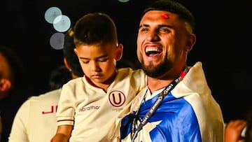 “Para mi hincha número 1 que hoy me mira desde el cielo; cumplí tu sueño”