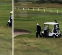 Trump, cazado haciendo trampas mientras juega al golf: cachondeo en redes