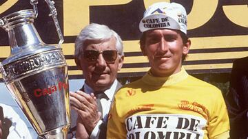 "Lucho" Herrera", campeón de la Vuelta a España en 1987.