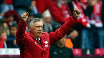 Football Soccer - Bayern Munich v FC Ingolstadt 04 - German Bundesliga - Allianz-Arena, Munich, Germany - 17/09/16  Bayern Munich&#039;s coach Carlo Ancelotti celebrates. 