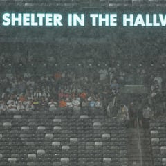 El Clásico estuvo parado más de una hora por tormentas eléctricas