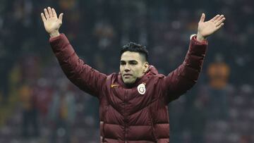 Falcao Garc&iacute;a despu&eacute;s de un partido con Galatasaray.