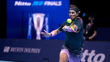Nadal, en las ATP Finals.