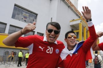 Las mejores imágenes de la previa del Ecuador - Chile