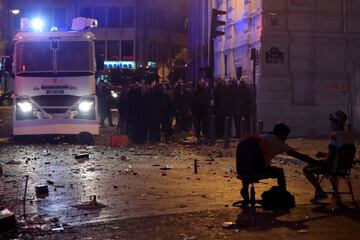 Así fueron los disturbios en París tras el triunfo de Francia