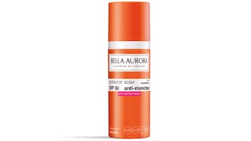 Protector solar antimanchas de Bella Aurora para la cara con SPF50+ en Amazon