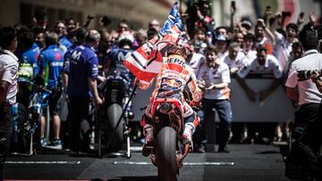 Pilot Marc Marquez during Moto GP Tournament. 22/04/2018