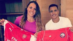 Alexis Sánchez se puso la camiseta del Team Chile