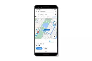 Google Maps ya calcula tu ruta en bici alquilada